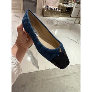 Jimmy choo denim Jc logo flats